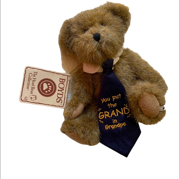 Boyd’s collection Bear “ You put the Grand in Grandpa . Small size 7x5 inches .